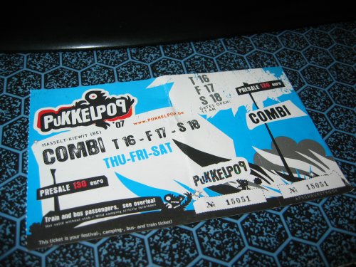 Pukkelpop 2007 ticket